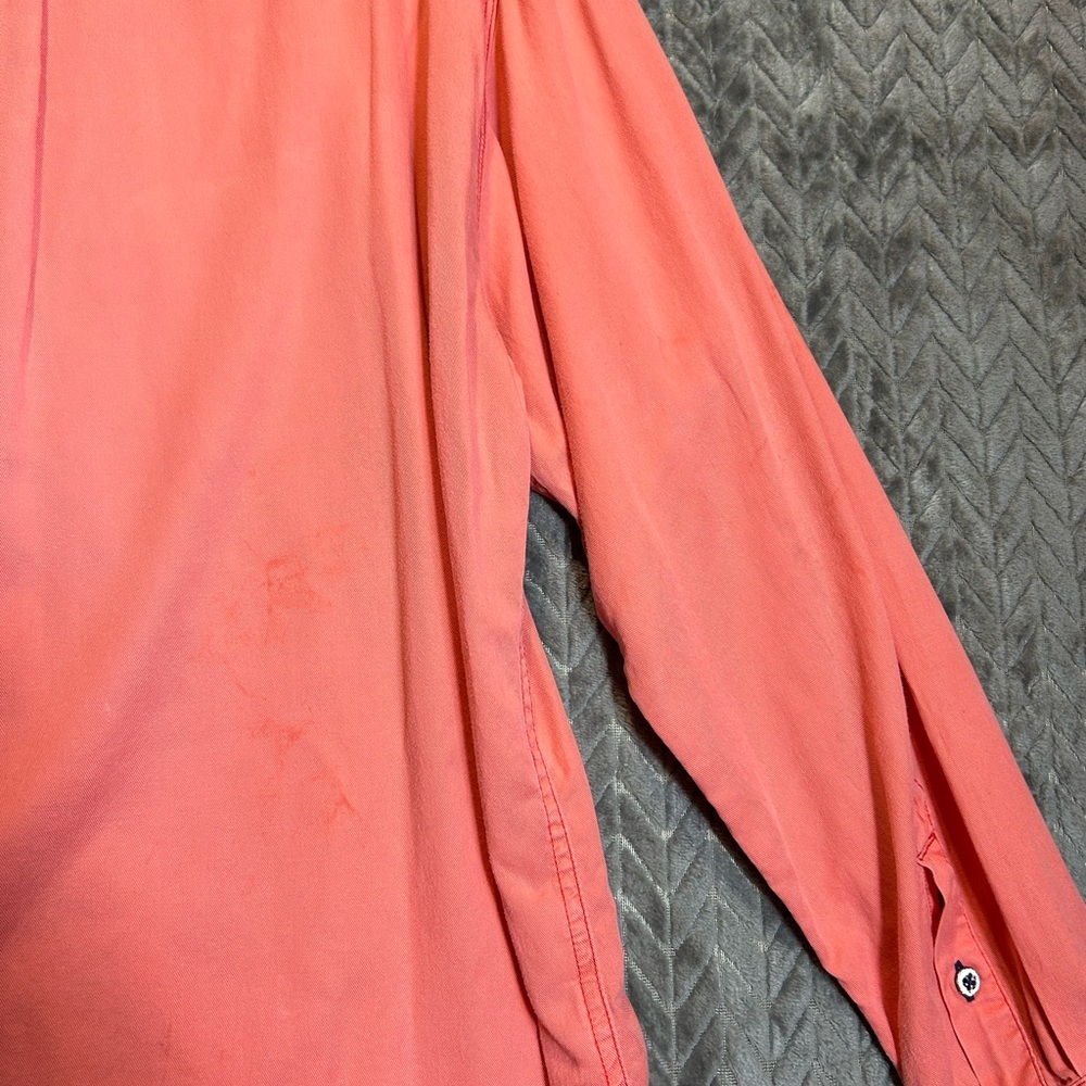 Tommy Bahama Men’s Shirt Long Sleeve Size XL Salmon, Button Down, Weekend Casual - Picture 11 of 12